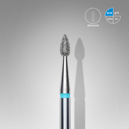 Staleks Diamond Frees Bit Drop Blue 2.3mm (Manicure Pedicure) (FA40B023/5K)