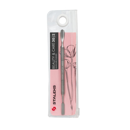Staleks Pusher Afgerond Smal + Reiniger Beauty & Care 30 Type 2 (PBC-30/2)