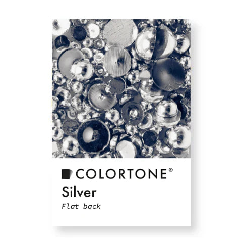 Colortone Flatback Parels Zilver