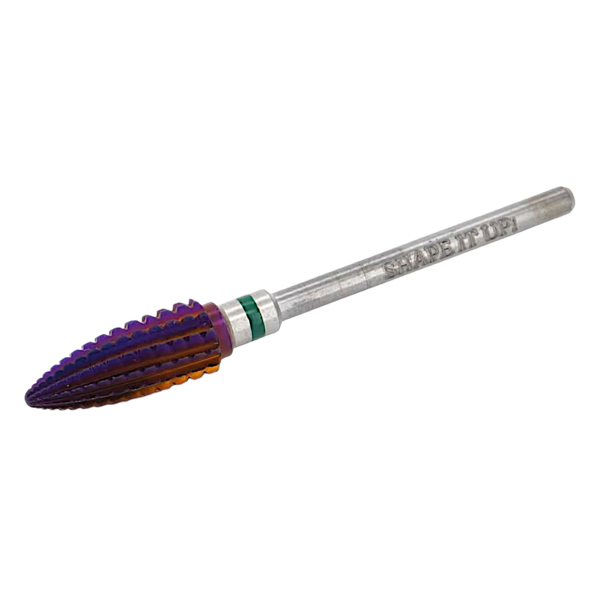 Shape It Up Carbide Frees Bit Purple Oval Tornado Grof Groen (Manicure Pedicure)