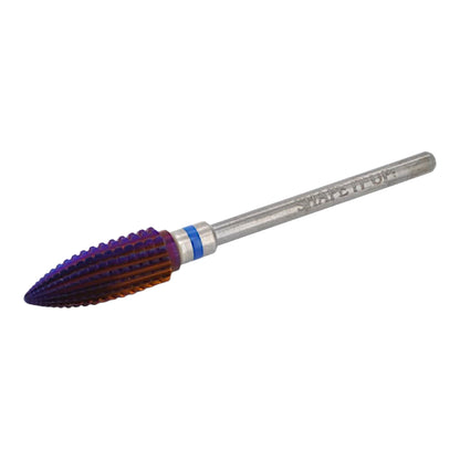 Shape It Up Carbide Frees Bit Purple Oval Tornado Medium Blauw (Manicure Pedicure)