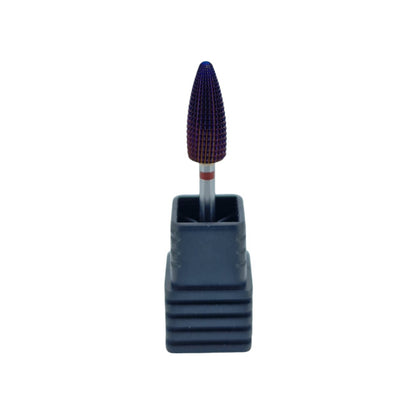 Shape It Up Carbide Frees Bit Purple Typhoon Flame 2-Way Fijn Rood (Manicure Pedicure)