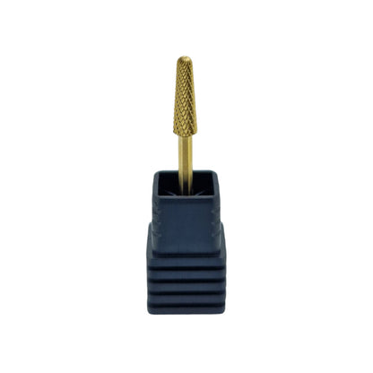 Shape It Up Carbide Frees Bit Smalle Afgeronde Kegel Medium Gold Series (Manicure Pedicure)