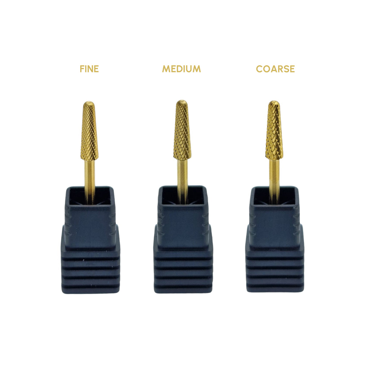 Shape It Up Carbide Frees Bit Smalle Afgeronde Kegel Medium Gold Series (Manicure Pedicure)