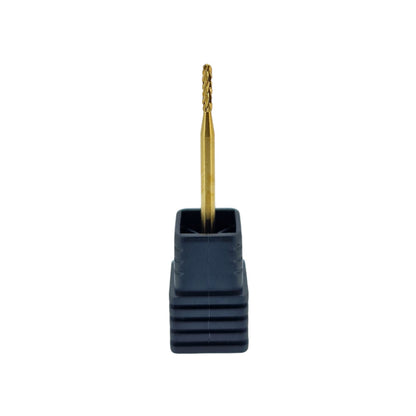 Shape It Up Carbide Frees Bit Smalle Cilinder Ronde Top Grof Groen Gold Series (Manicure Pedicure)