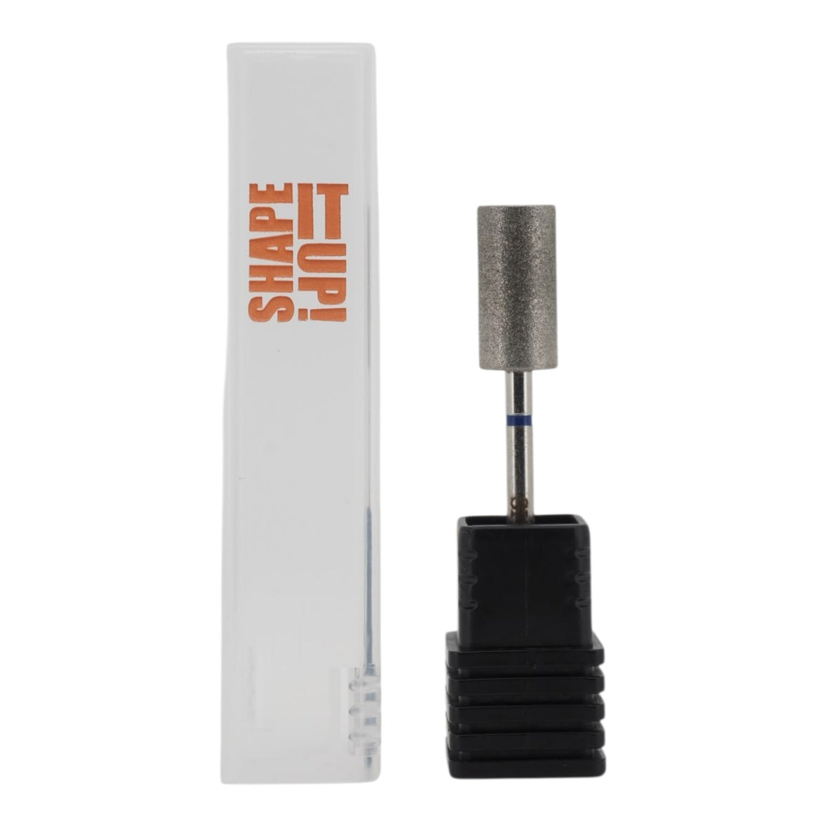 Shape It Up Diamond Frees Bit Brede Lange Cilinder Flat Top 6.5 mm Blauw (Manicure Pedicure)
