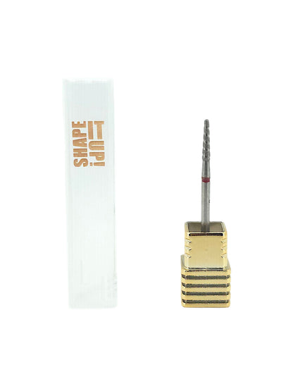 Shape It Up High Performance Groove Diamond Frees Bit Afgeronde Kegel Fijn Rood (Manicure Pedicure)