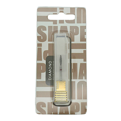 Shape It Up High Performance Groove Diamond Frees Bit Brede Flame Fijn Rood (Manicure Pedicure)