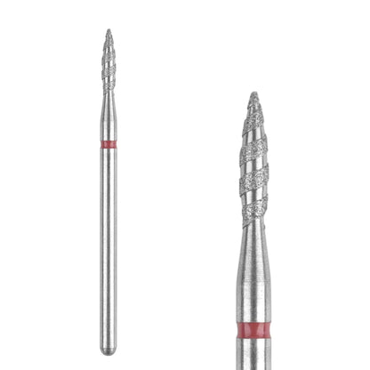 Shape It Up High Performance Groove Diamond Frees Bit Brede Flame Fijn Rood (Manicure Pedicure)
