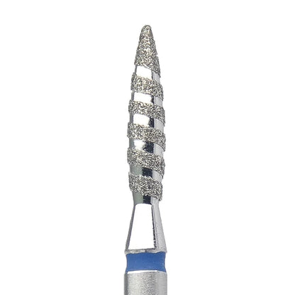 Shape It Up High Performance Groove Diamond Frees Bit Brede Flame Medium Blauw (Manicure Pedicure)