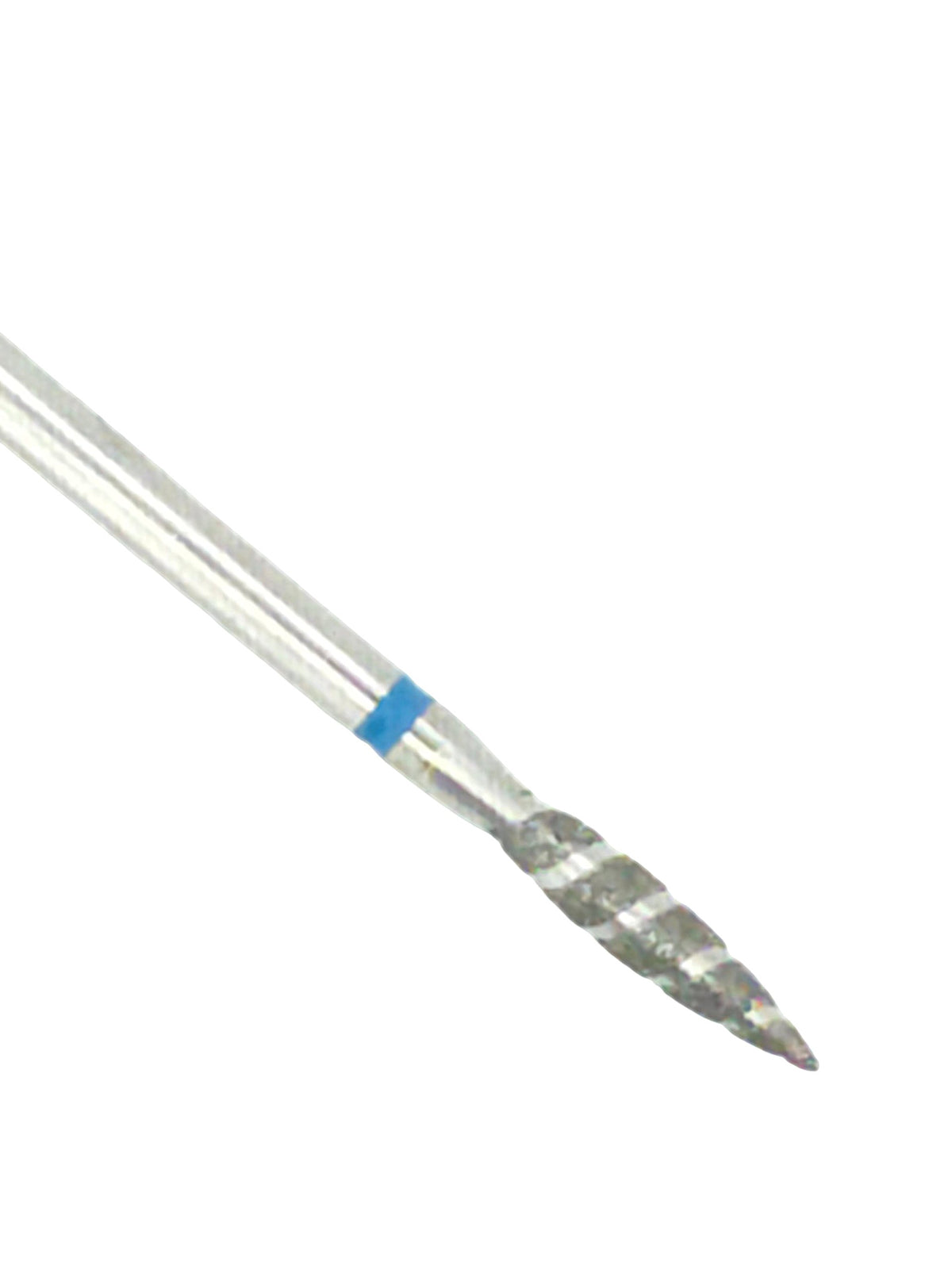 Shape It Up High Performance Groove Diamond Frees Bit Lange Flame Medium Blauw (Manicure Pedicure)