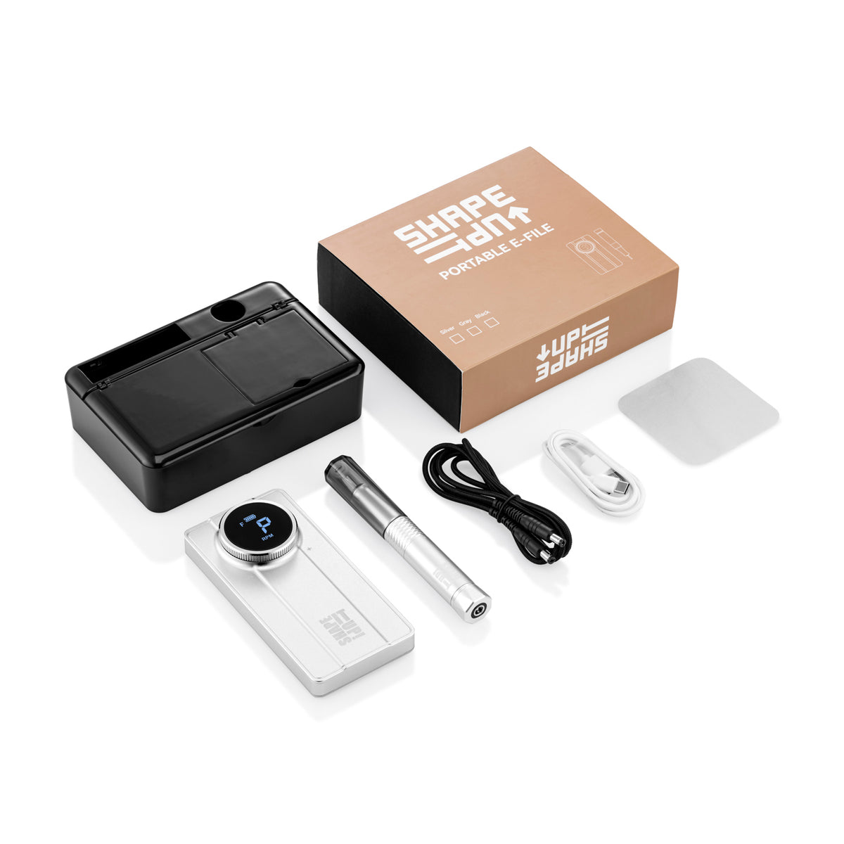 Shape It Up Portable E-File Silver