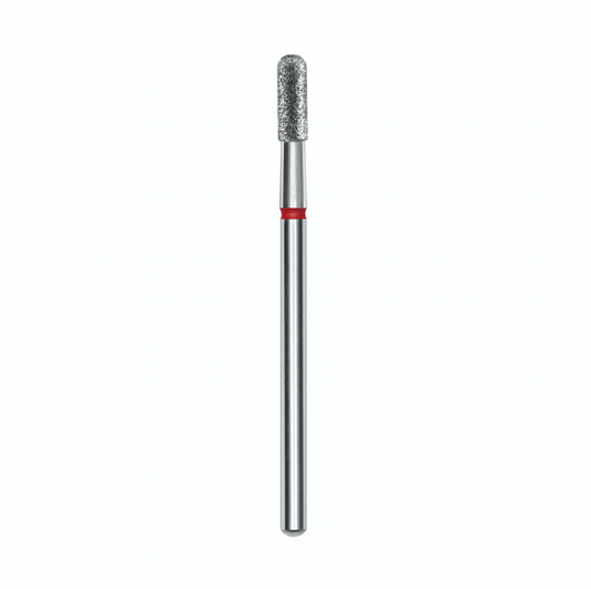 Staleks Diamond Frees Bit Rounded Cylinder Red 2.3mm (Manicure Pedicure) (FA30R023/6.5K)