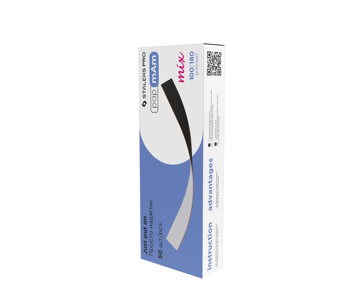 Staleks Pro Expert 22 PapmAm Rechte Vijl 50 Stuks (DFCEMix-22-100/180)