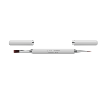 Staleks Exclusive Liner & Gel Penseel Dubbelzijdig 10 mm & 10 mm (NBX-08/03)