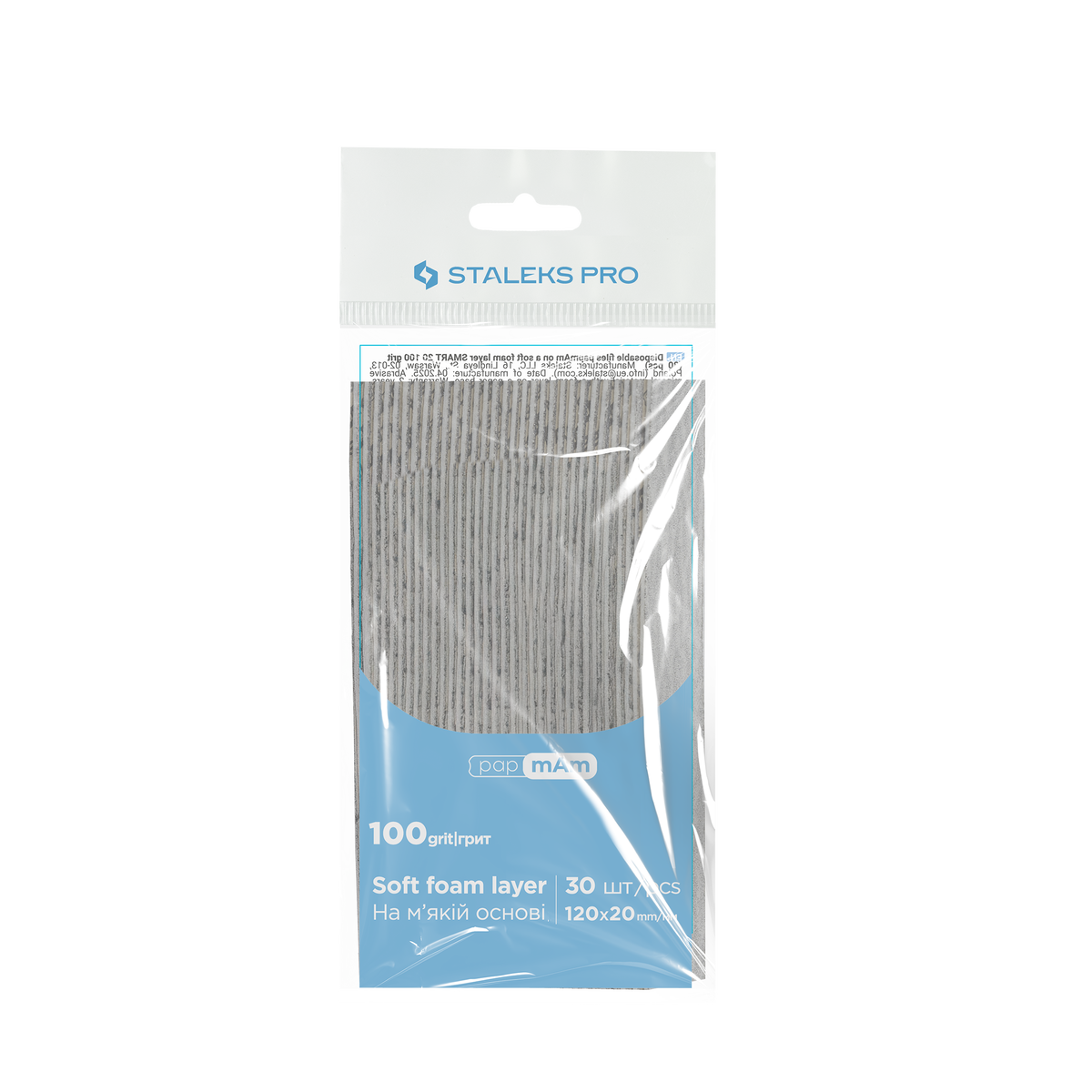 Staleks Pro Smart 20 PapmAm Rechte Vijl Soft Base 30 Stuks (DFC-20-serie)