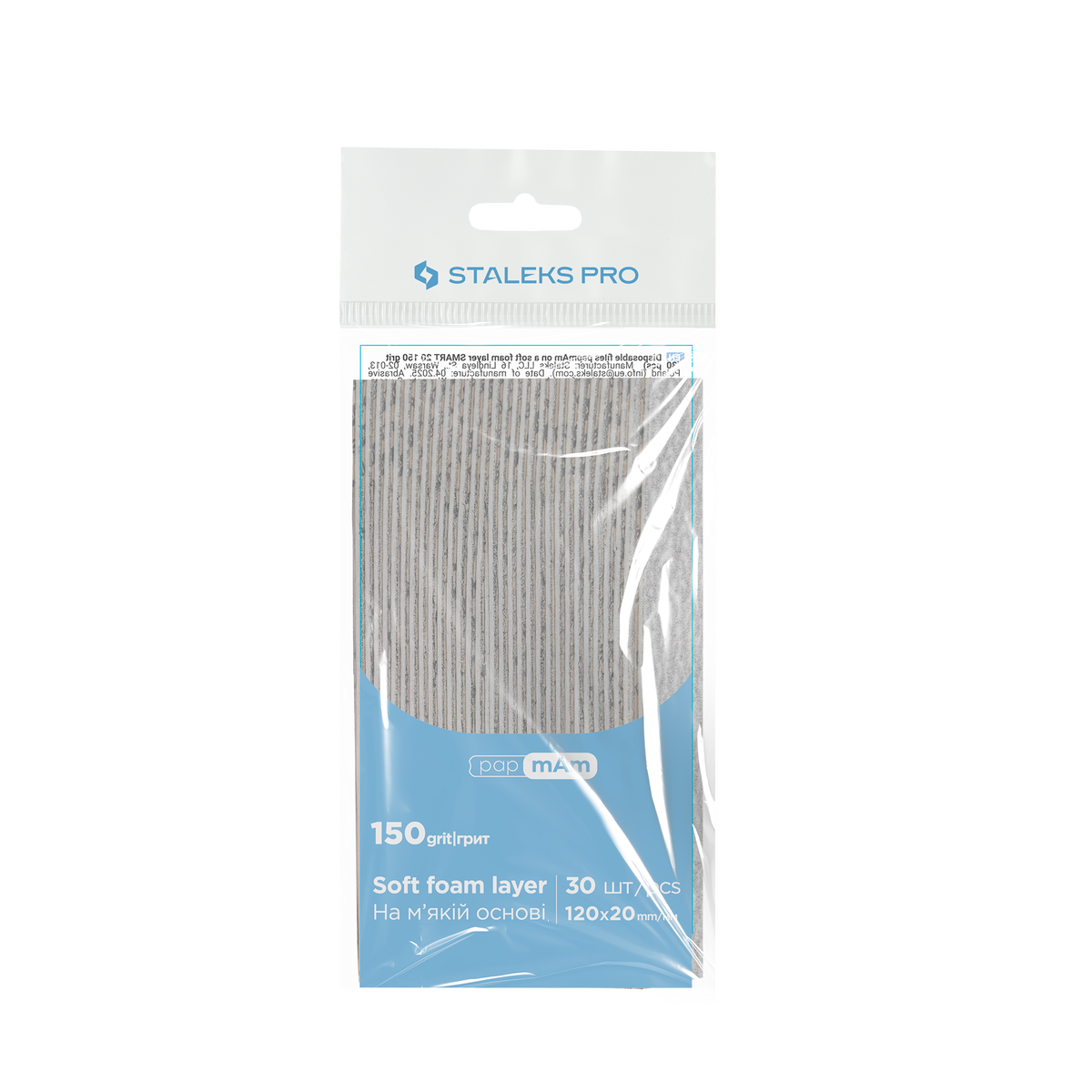 Staleks Pro Smart 20 PapmAm Rechte Vijl Soft Base 30 Stuks (DFC-20-serie)