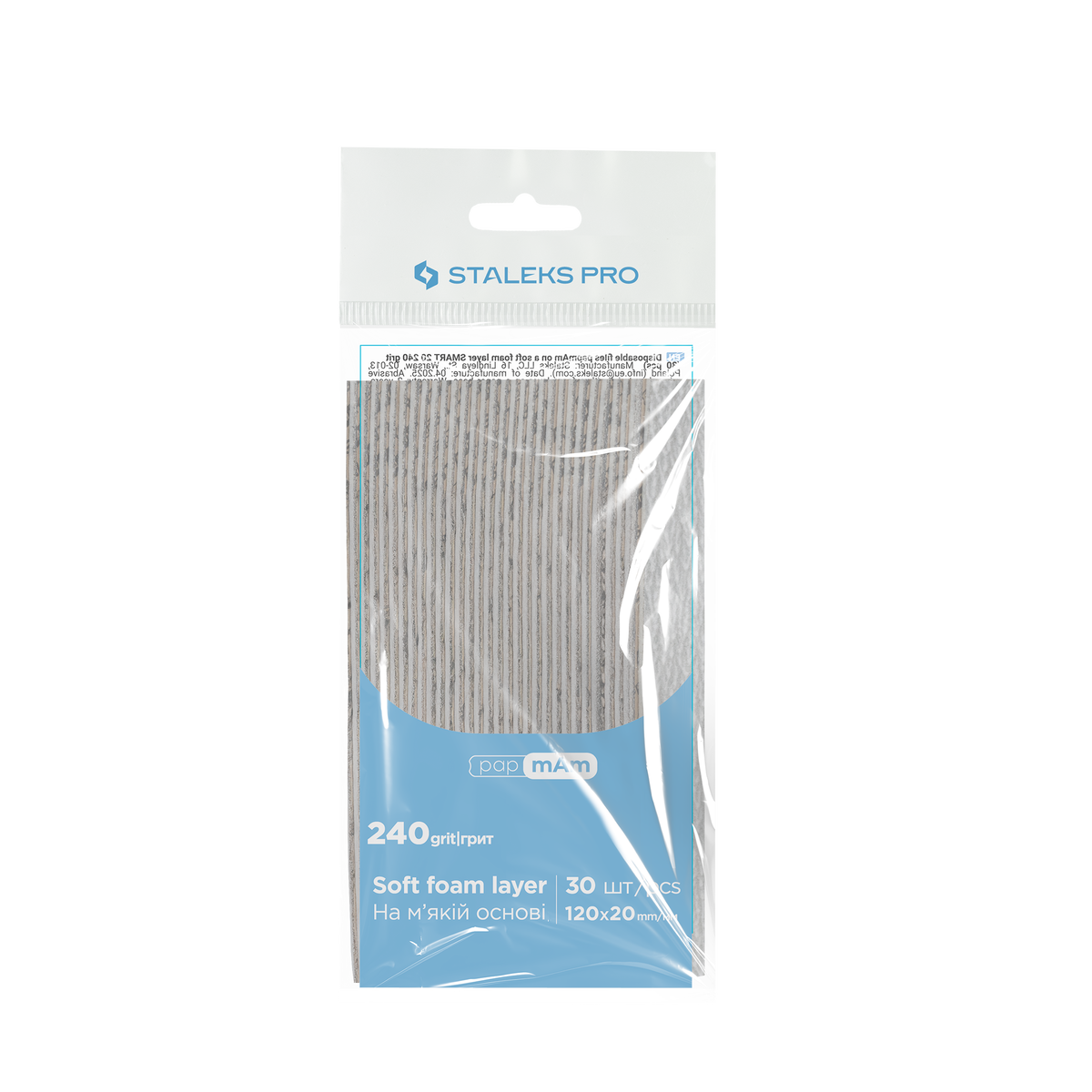 Staleks Pro Smart 20 PapmAm Rechte Vijl Soft Base 30 Stuks (DFC-20-serie)