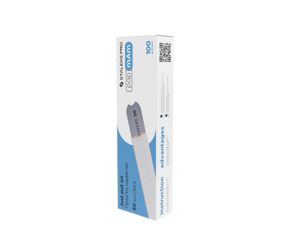 Staleks Pro Expert 22 PapmAm Rechte Vijl White 50 Stuks (DFCE-22-serie)