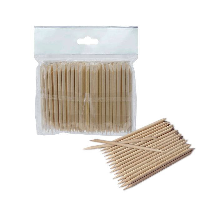 Staleks Pro Houten Bokkenpootjes 75 mm 100 Stuks (DOS-20/100)