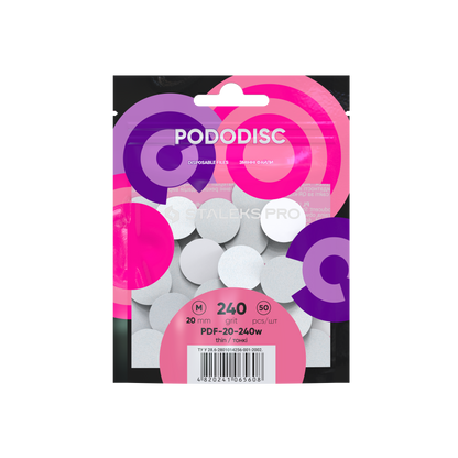 Staleks Refill Pads For Pododisc M White (50 pc) (PDF-20-serie)