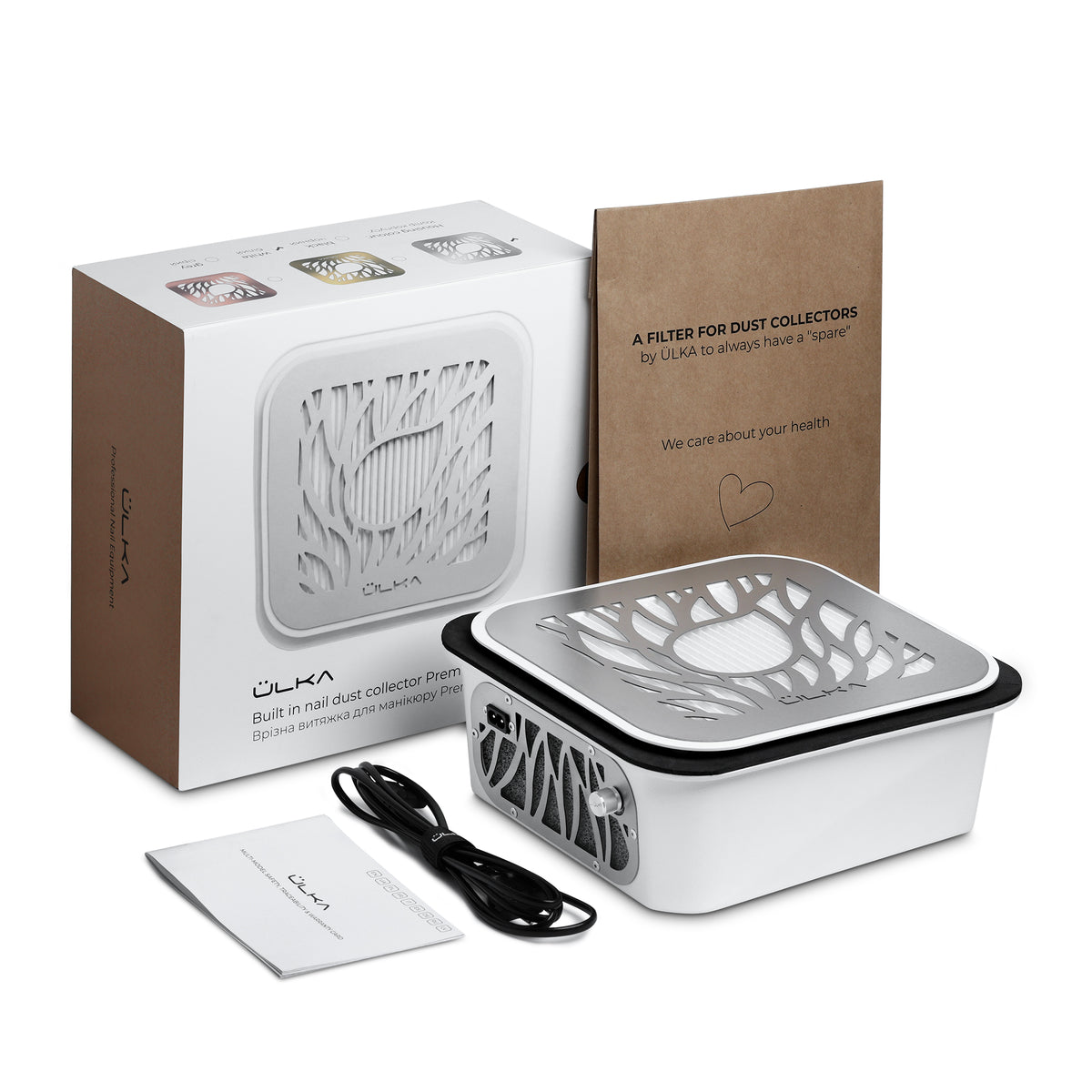 Ulka Premium 2.0 Inbouw Nagel Stof Afzuiger + HEPA Filter