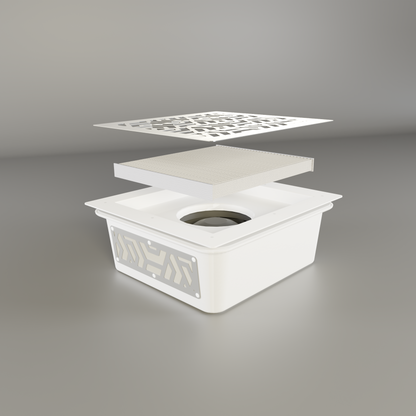 Ulka Premium Inbouw Nagel Stof Afzuiger + HEPA Filter