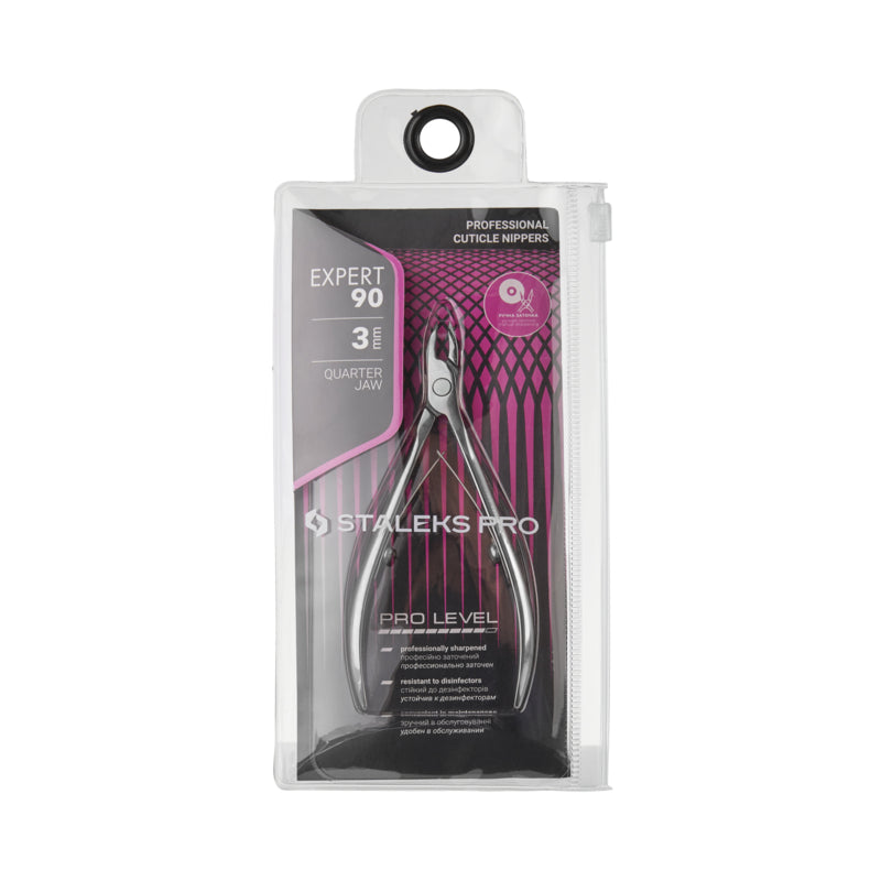 Staleks Professionele Nagelriemtang Expert 90 3 mm Quarter Jaw (NE-90-3)