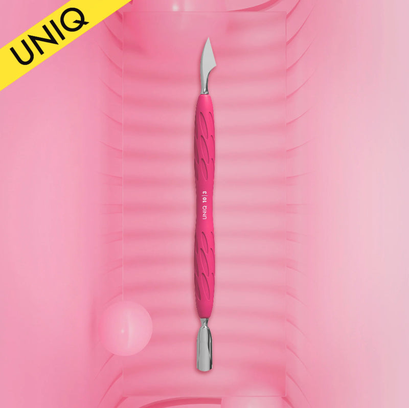 Staleks Pusher Smal Afgerond + Mes Uniq Gummi 10 Type 3 (PQ-10/3)